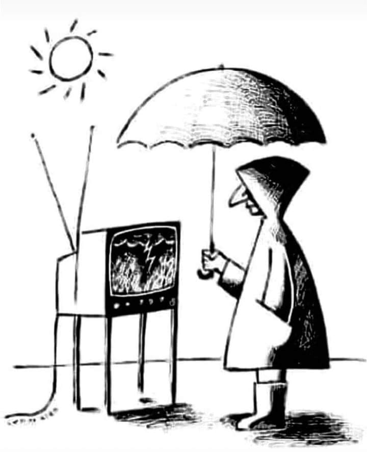 rain on tv sun in reality