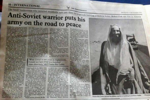 Bin Laden, freedom fighter