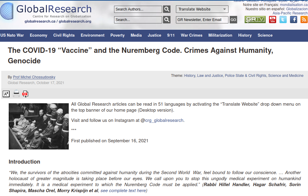 anti vaccine protest, Holocaust