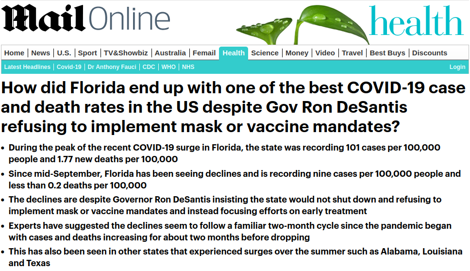 How did Florida end up with one
                                  of the best COVID-19 case