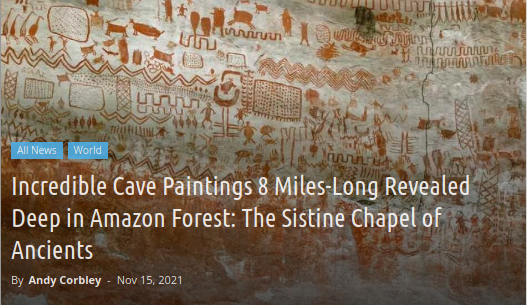 Amazon cave paintings