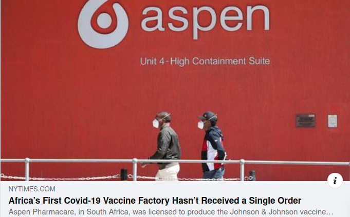 Africa’s First Covid-19
                            Vaccine Factory Hasn’t Received a Single
                            Order