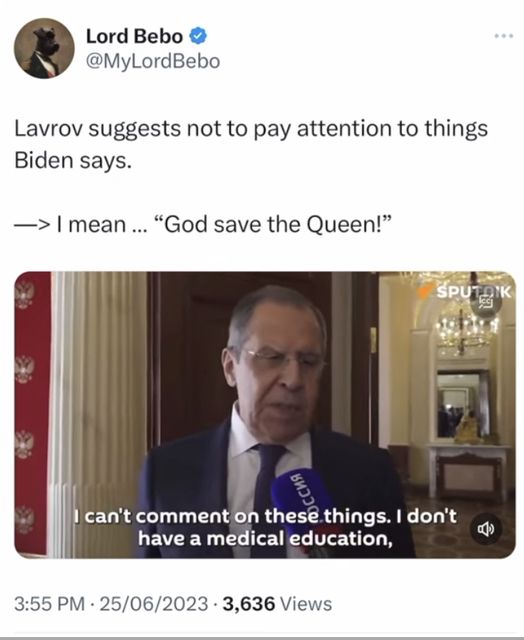 Lvarov: Don't pay
                          attention to Biden