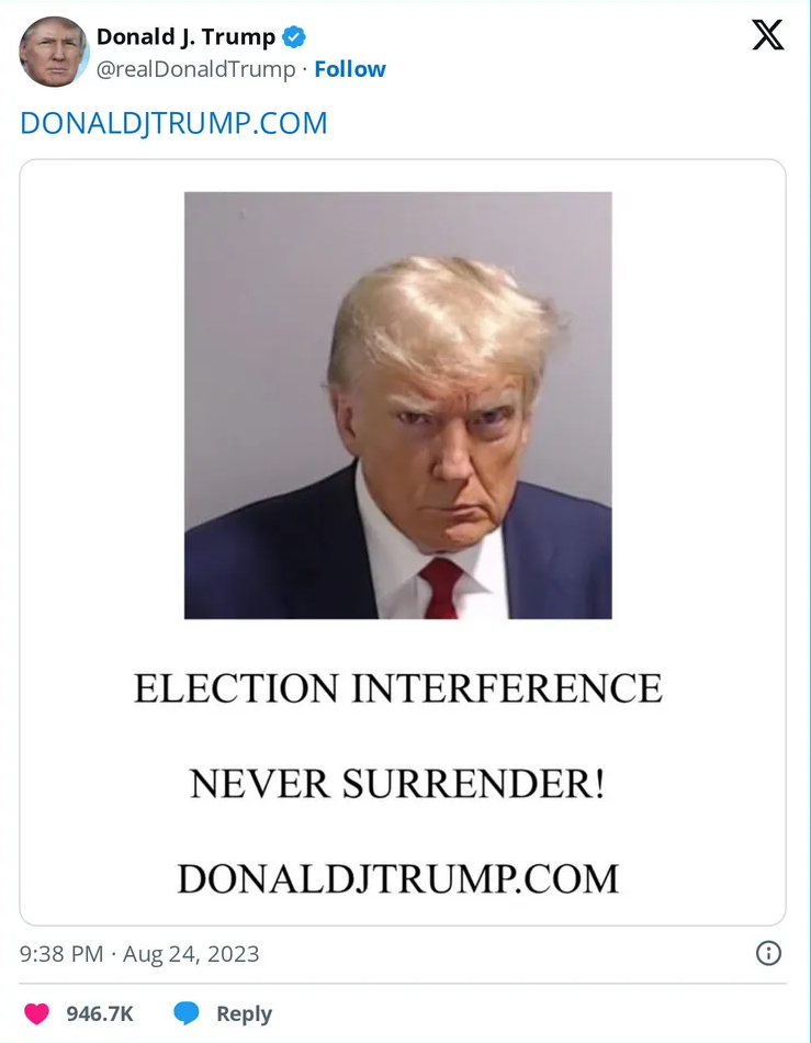 Trump - Never
                                surrender!