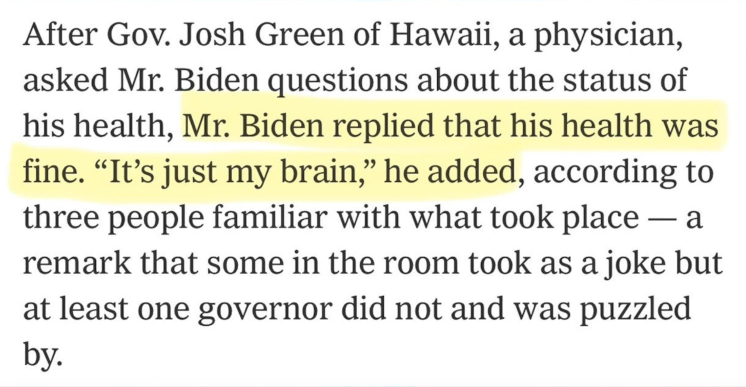 Joe
                    Biden mind