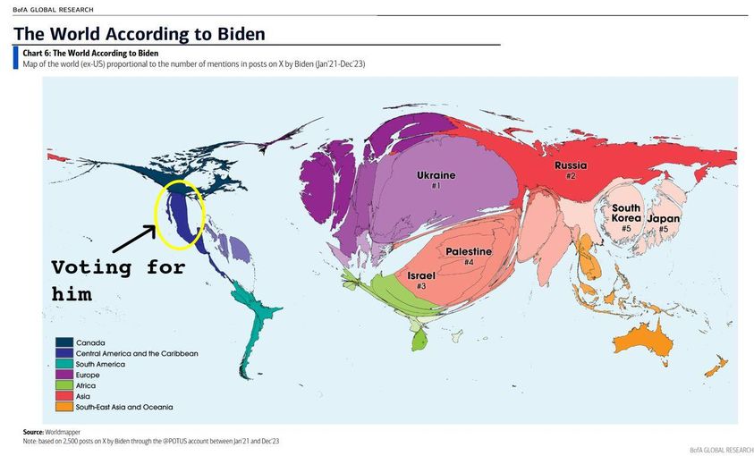 The world according to
                    Joe Biden